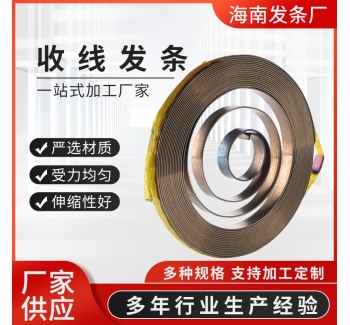 廠家供應渦卷發條彈簧電器收線發條可來圖打樣發條彈簧